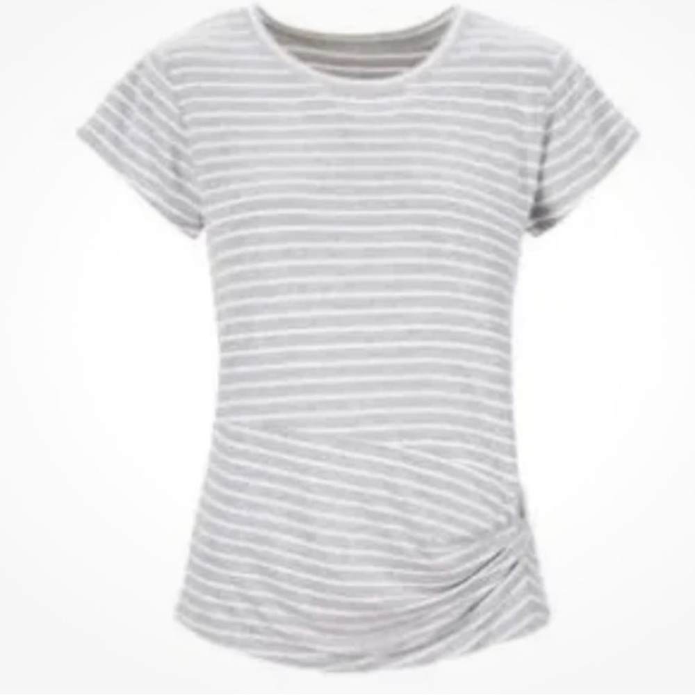 Cabi meet up tee Gray Striped
